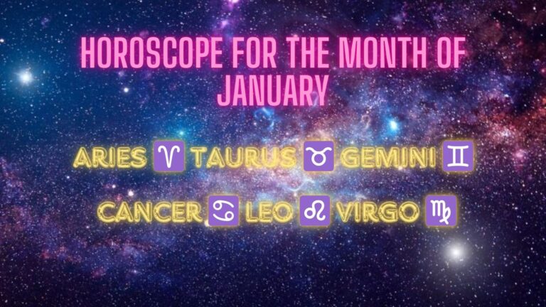 Horoscope for the month of january